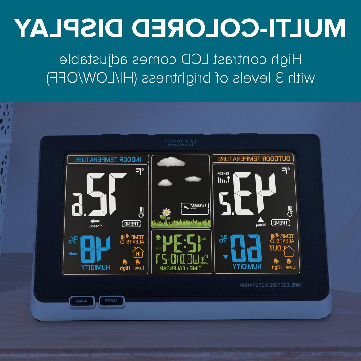 308-1414B weather station, color display